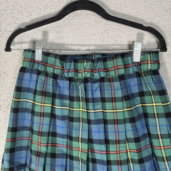 Sport Kilt Pleated Plaid Kilt Women’s Size M Heritage Mini Skirt Dark Academia - Picture 3 of 11
